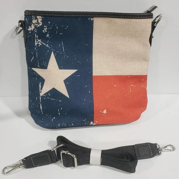 Montana West CrossBody Bag Texas/American Flag Theme - Picture 2 of 9